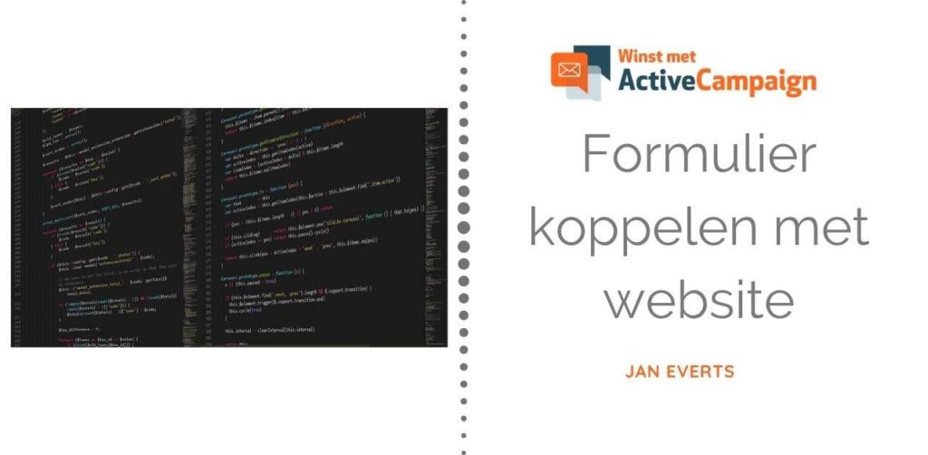 Hoe koppel je een ActiveCampaign opt-in formulier aan je website_
