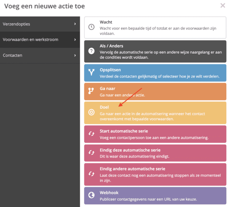 Automatisering-doel-springen