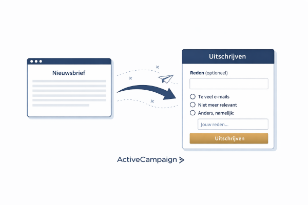ActiveCampaign uitschrijfformulier deel 1
