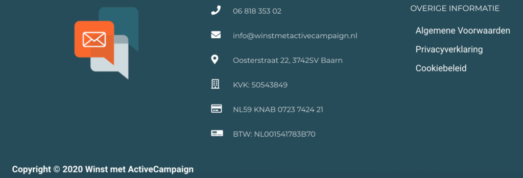 winst met activecampaign footer