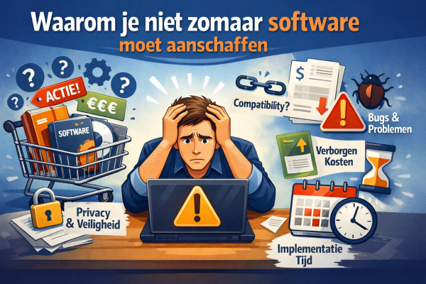 Waarom je niet zomaar software moet aanschaffen