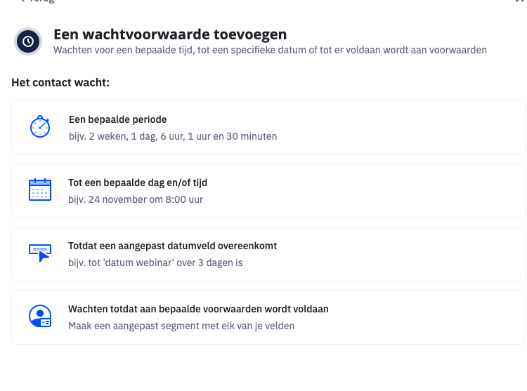 Jan Everts ActiveCampaign - Een wachtvoorwaarde toevoegen